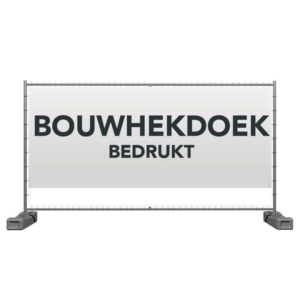 Bouwhekdoek - Bedrukt