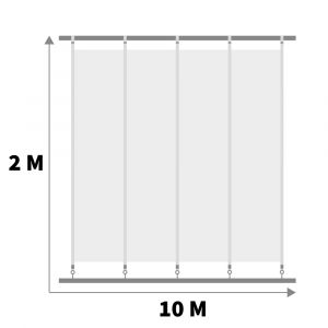Scheidingswand - Complete Set - 10M L x 2M H