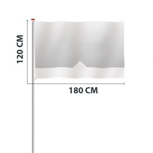 Mastvlag Textiel 117 Gr/m² - 180 x 120 CM