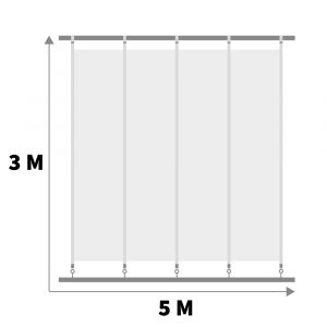 Scheidingswand - Complete Set - 5M L x 3M H
