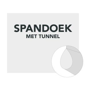 Spandoek Fronlit 510 Gr/m² - met Tunnel