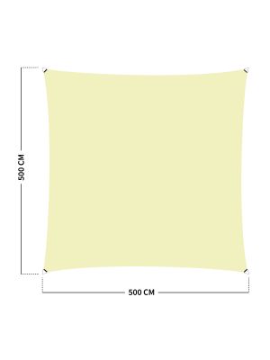 Schaduwdoek 320 Gr/m² -  5 x 5 M - Ivoor