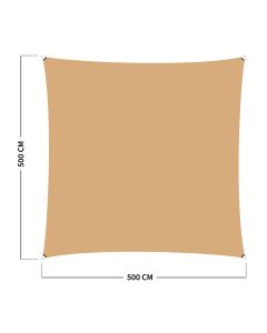 Schaduwdoek 230 Gr/m² -  5 x 5 M - Zand